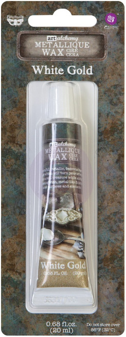 3 Pack - Finnabair Art Alchemy Metallique Wax .68 Fluid Ounce-White Gold - AAMW-64016 - 655350964016