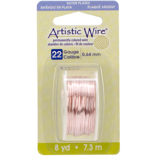 4 Pack Artistic Wire 22 Gauge 8yd-Rose Gold 22AWG-21 - 035926117112