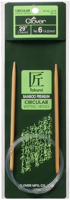 3 Pack Takumi Bamboo Circular Knitting Needles 29"-Size 6/4mm 1629-6 - 051221253065