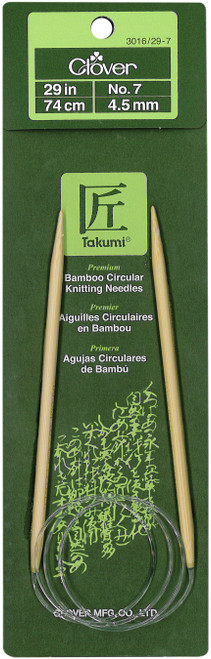 3 Pack - Takumi Bamboo Circular Knitting Needles 29"-Size 7/4.5mm - 1629-7 - 051221253072