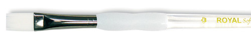 6 Pack - Royal & Langnickel(R) Soft-Grip White Taklon Bright Brush-Size 2 - SG4010-2 - 090672026163
