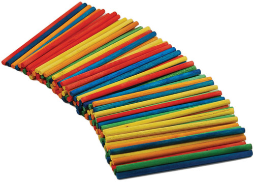 6 Pack - Krafty Kids Craft Match Sticks-Colored 2" 750/Pkg - CW525