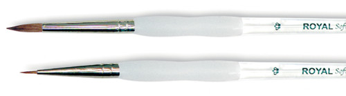 6 Pack - Royal&Langnickel(R) Soft-Grip Pure Sable Round Detail Brush-Size 10/0 - SG1250-10/0 - 090672026248