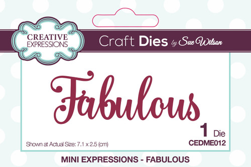 3 Pack Creative Expressions Craft Dies By Sue Wilson-Fabulous CEDME012