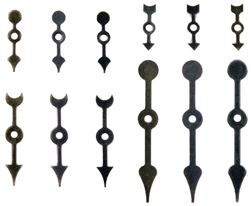 3 Pack - Idea-Ology Metal Game Spinners W/Brads .75" To 2.25" 24/Pkg-Antique Nickel, Brass & Copper - TH92717