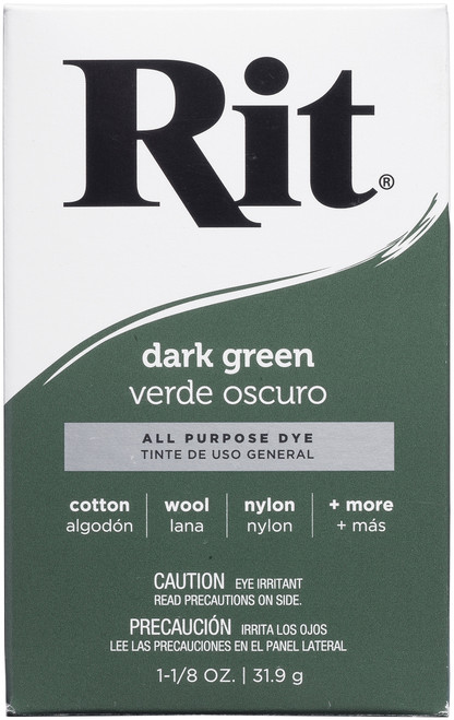 6 Pack Rit Dye Powder-Dark Green 3-35 - 885967833508