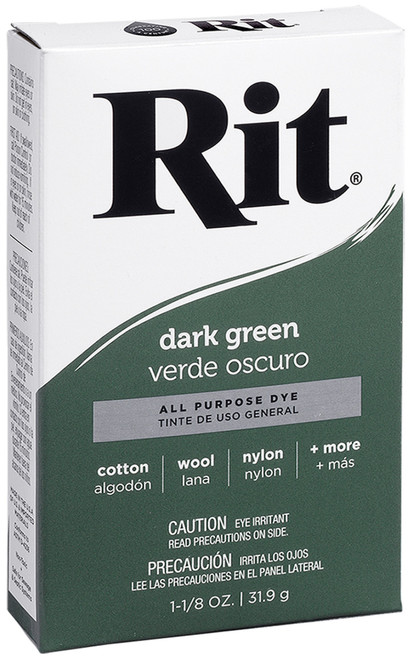 6 Pack Rit Dye Powder-Dark Green 3-35