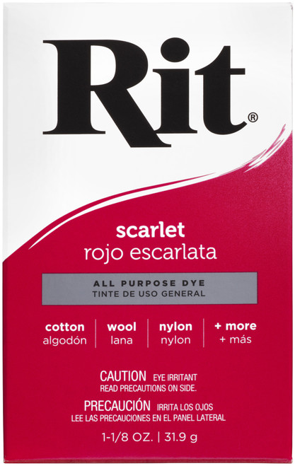 6 Pack Rit Dye Powder-Scarlet 3-5 - 885967830507