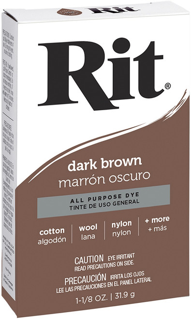 6 Pack Rit Dye Powder-Dark Brown 3-25