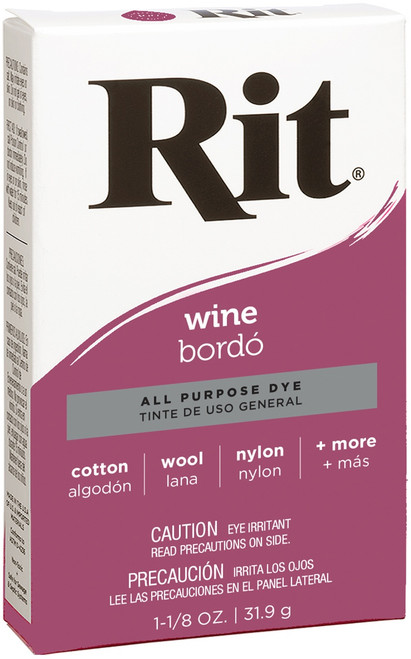 6 Pack Rit Dye Powder-Wine 3-10 - 885967831009