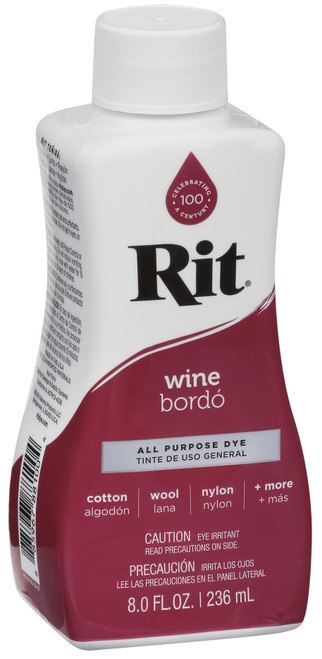 3 Pack Rit Dye Liquid 8oz-Wine 8-10