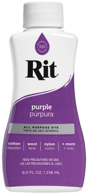3 Pack - Rit Dye Liquid-Purple - 8-13 - 885967881301