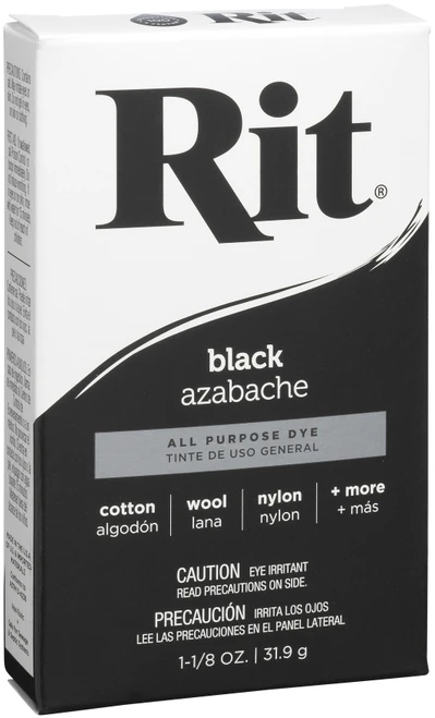6 Pack - Rit Dye Powder-Black - 3-15