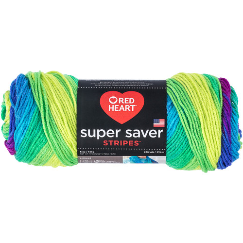 3 Pack Red Heart Super Saver Yarn-Parrot Stripe E300B-4968 - 073650020452
