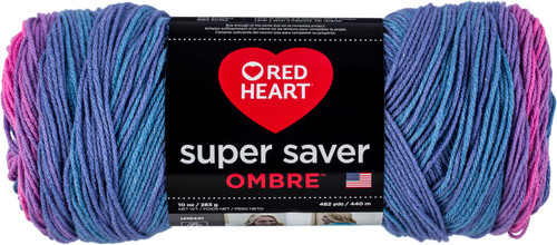2 Pack - Red Heart Super Saver Ombre Yarn-Sweet Treat - E305-4975 - 073650034886 2 Pack - Red Heart Super Saver Ombre Yarn-Sweet Treat - E305-4975 - 073650034886