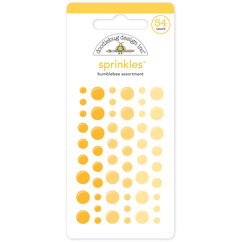 3 Pack - Doodlebug Sprinkles Adhesive Glossy Enamel Dots-Bumblebee, 54/Pkg - MONOS-4008 - 842715040083 3 Pack - Doodlebug Sprinkles Adhesive Glossy Enamel Dots-Bumblebee, 54/Pkg - MONOS-4008 - 842715040083