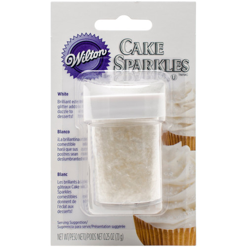 4 Pack Wilton Cake Sparkles .25oz-White W703-1290 - 070896072900