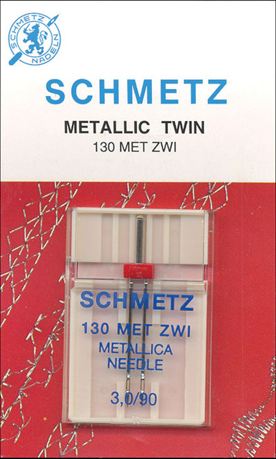 10 Pack - Schmetz Double Metallic Machine Needle-Size 3.0/90 1/Pkg - 1754 - 036346317540