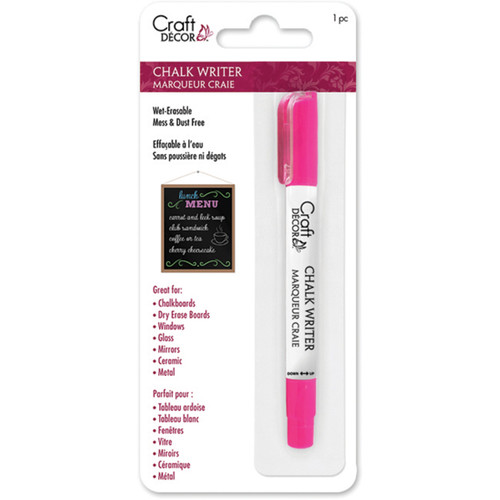 6 Pack Craft Decor Chalk Writer-Neon Pink CD960-B - 775749191356