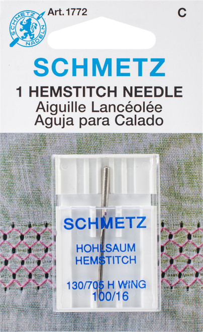 10 Pack - Schmetz Hemstitch Machine Needle-Size 16/100 1/Pkg - 1772