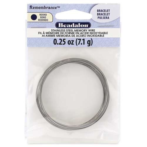 3 Pack - Beadalon Remembrance Memory Wire Bracelet .62mm .25oz-Bright - 18 Coils - JMBT-0 - 035926054769