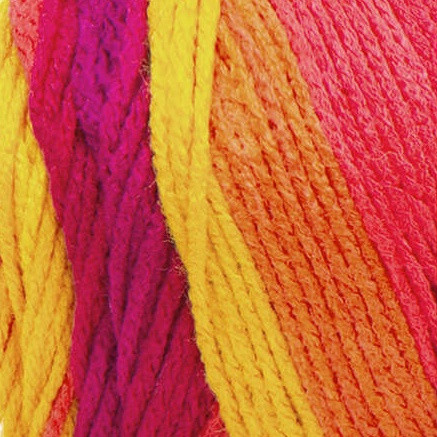 3 Pack - Red Heart Super Saver Yarn-Fruity Stripe - E300B-4962