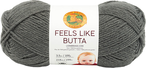 3 Pack - Lion Brand Feels Like Butta Yarn-Charcoal - 215-150 - 023032024387