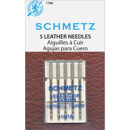 10 Pack - Schmetz Leather Machine Needles-Size 18/110 5/Pkg - 1786 - 036346317861
