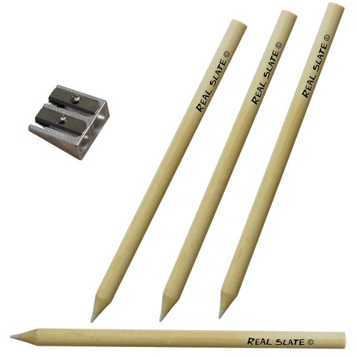 6 Pack - Pepperell Real Slate Chalk Pencils 10mm 4/Pkg -With Sharpener - SLTCLK01 6 Pack - Pepperell Real Slate Chalk Pencils 10mm 4/Pkg -With Sharpener - SLTCLK01