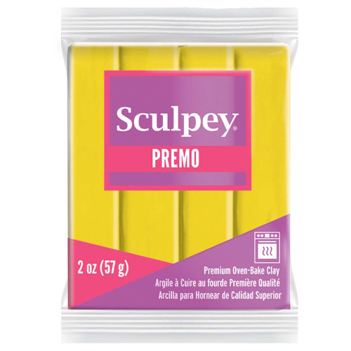5 Pack Sculpey Premo Polymer Clay 2oz-Cadmium Yellow PE02-5572