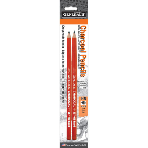 6 Pack General's Charcoal Pencils 2/Pkg-HB 557-HB - 044974055703