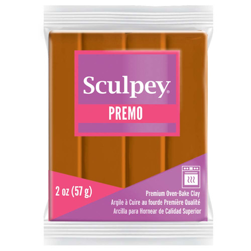 5 Pack Sculpey Premo Polymer Clay 2oz-Raw Sienna PE02-5392