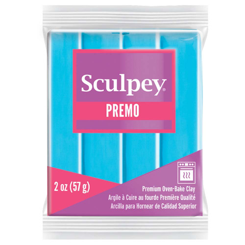 5 Pack Sculpey Premo Polymer Clay 2oz-Turquoise PE02-5505