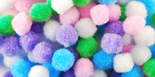 6 Pack - Krafty Kids Mini Pom-Poms .5" 150/Pkg-Pastel - KC208-B 6 Pack - Krafty Kids Mini Pom-Poms .5" 150/Pkg-Pastel - KC208-B