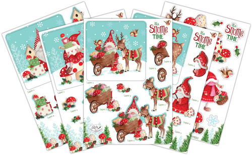 Craft Consortium 3D Decoupage & Topper Set-It's Snome Time - CDPAK001