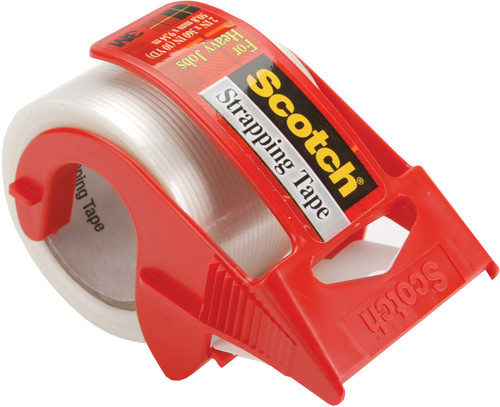 3 Pack - Scotch Strapping Tape-2"X360" Clear - 50-3M - 021200016837