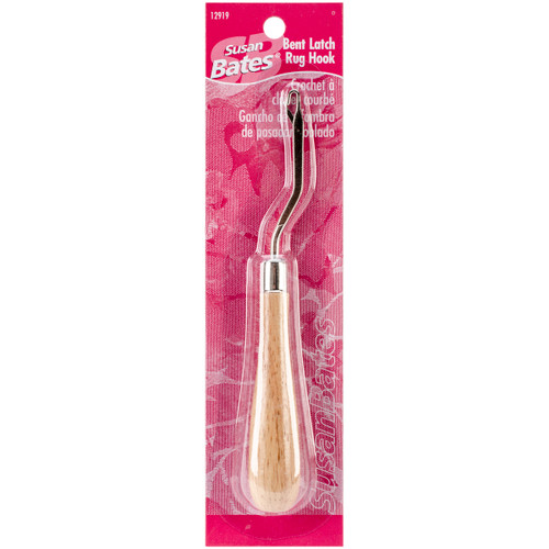 6 Pack - Susan Bates Bent Latch Hook 6.25"-Wood Handle - 12919 - 077216008892