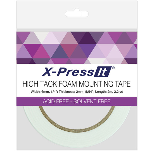 4 Pack X-Press It High Tack Foam Mounting Tape-.25"X2.2yd FTH6 - 93238420111119323842011111