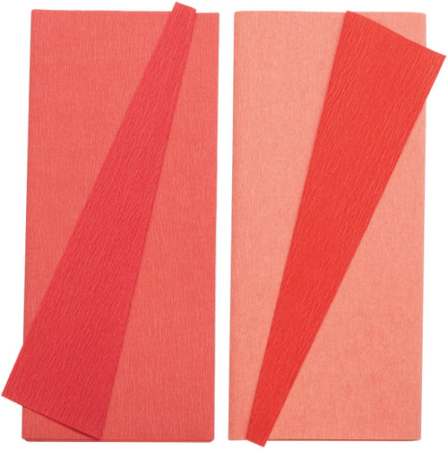 2 Pack Lia Griffith Double-Sided Extra Fine Crepe Paper 2/Pkg-Strawberry/Tulip Pink & Flamingo/Peony LG11021