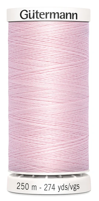 5 Pack - Gutermann Sew-All Thread 274yd-Light Pink - 250P-300 - 077780005204
