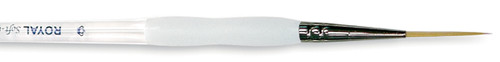 6 Pack - Royal&Langnickel(R) Soft-Grip Gold Taklon Script Liner Brush-Size 0 - SG585-0 - 090672026842