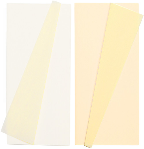 2 Pack - Lia Griffith Double-Sided Extra Fine Crepe Paper 2/Pkg-White/Vanilla & Vanilla/Chiffon - LG11026