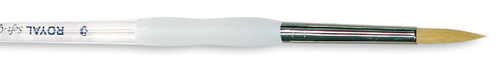 6 Pack - Royal & Langnickel(R) Soft-Grip Gold Taklon Round Brush-Size 0 - SG250-0 - 090672026668