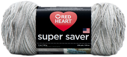 3 Pack - Red Heart Super Saver Yarn-Soapstone - E300B-3976 - 073650019333