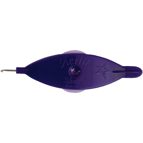 4 Pack - Handy Hands Aerlit Tatting Shuttle W/2 Bobbins-Purple Lilac - SHH2-432 - 769826004325