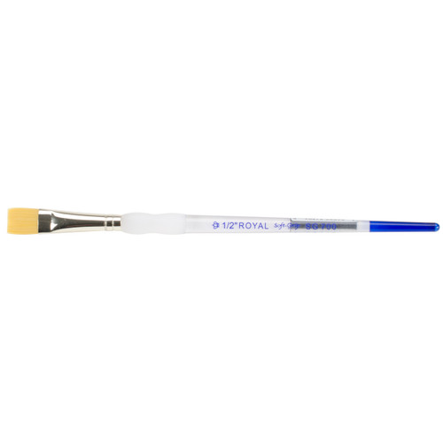 6 Pack - Royal & Langnickel(R) Soft-Grip Gold Taklon Glaze Wash Brush-1/2" Width - SG700-1/2 - 090672026989