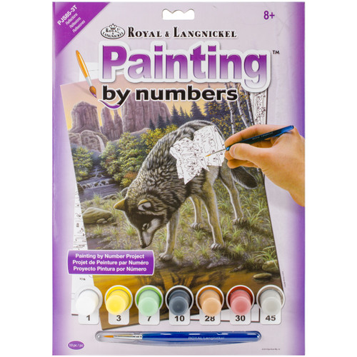 3 Pack Royal & Langnickel(R) Small Paint By Number Kit 8.75"X11.75"-Reflections PJS-85 - 090672943378