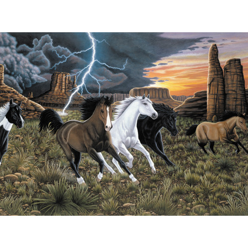4 Pack - Royal & Langnickel(R) Large Paint By Number Kit 15.4"X11.25"-Thunder Run - PJL-41