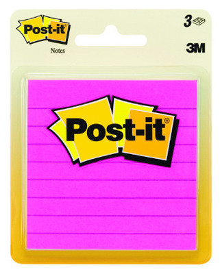 3 Pack - Post-It Sticky Notes 3"X3" 3/Pkg-Cape Town W/50 Sheets - 6301 - 051131760707