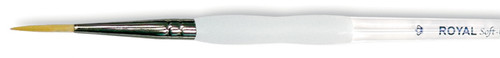 6 Pack Royal&Langnickel(R) Soft-Grip Gold Taklon Short Liner Brush-Size 10/0 SG595-10/0 - 090672026903